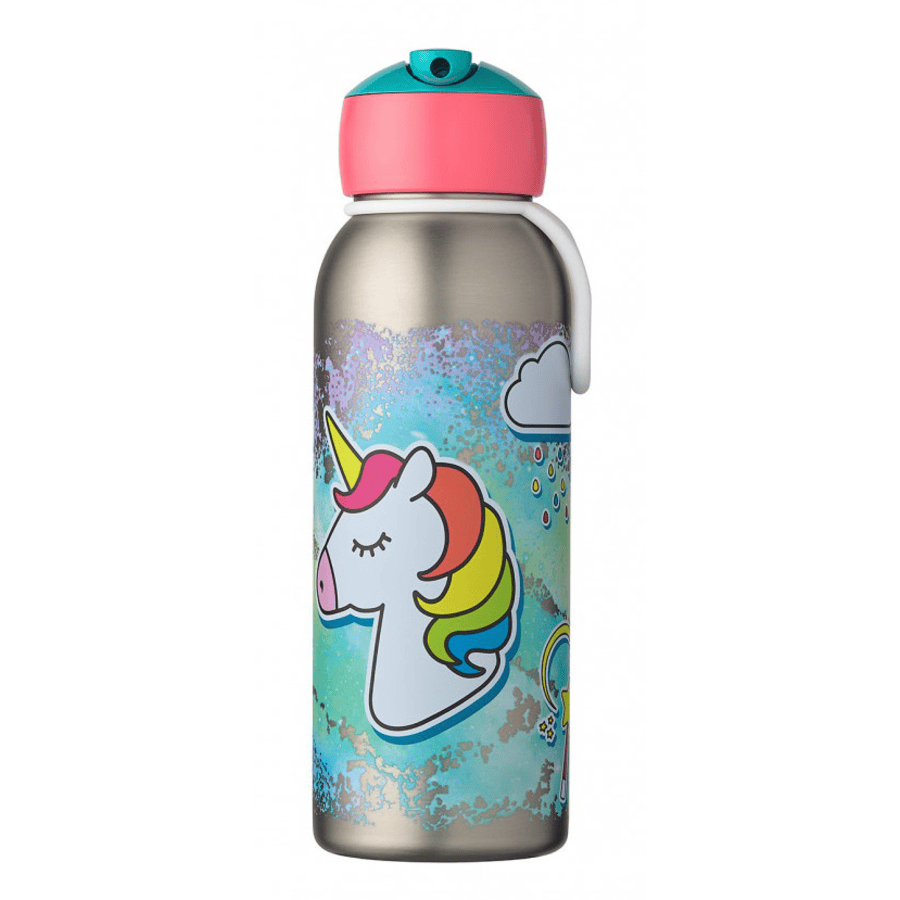 MEPAL Gourde Isotherme Enfant Flip Up Campus Licorne 350 Ml Roseoubleu Fr