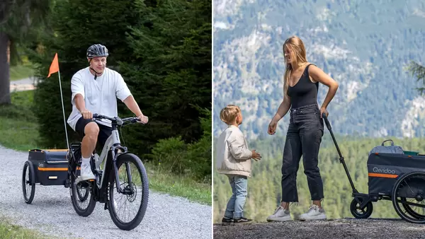 Il nuovo rimorchio per biciclette Qubee