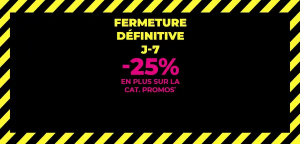 FERMETURE DÉFINITIVE