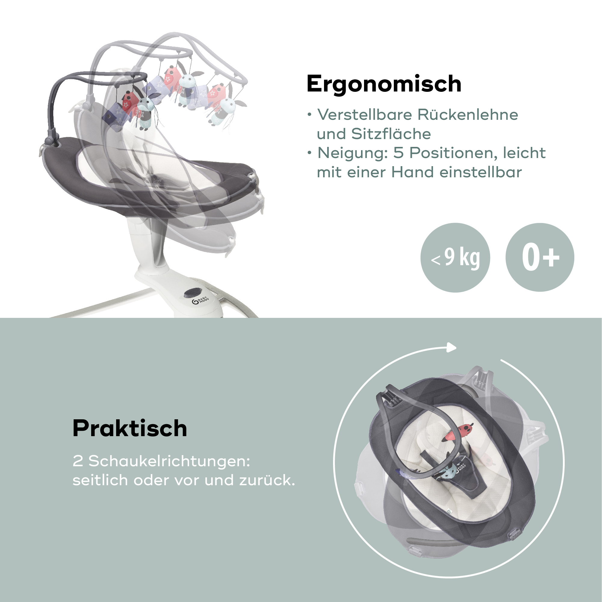 Babymoov Babyschaukel Swoon Motion zink Online kaufen