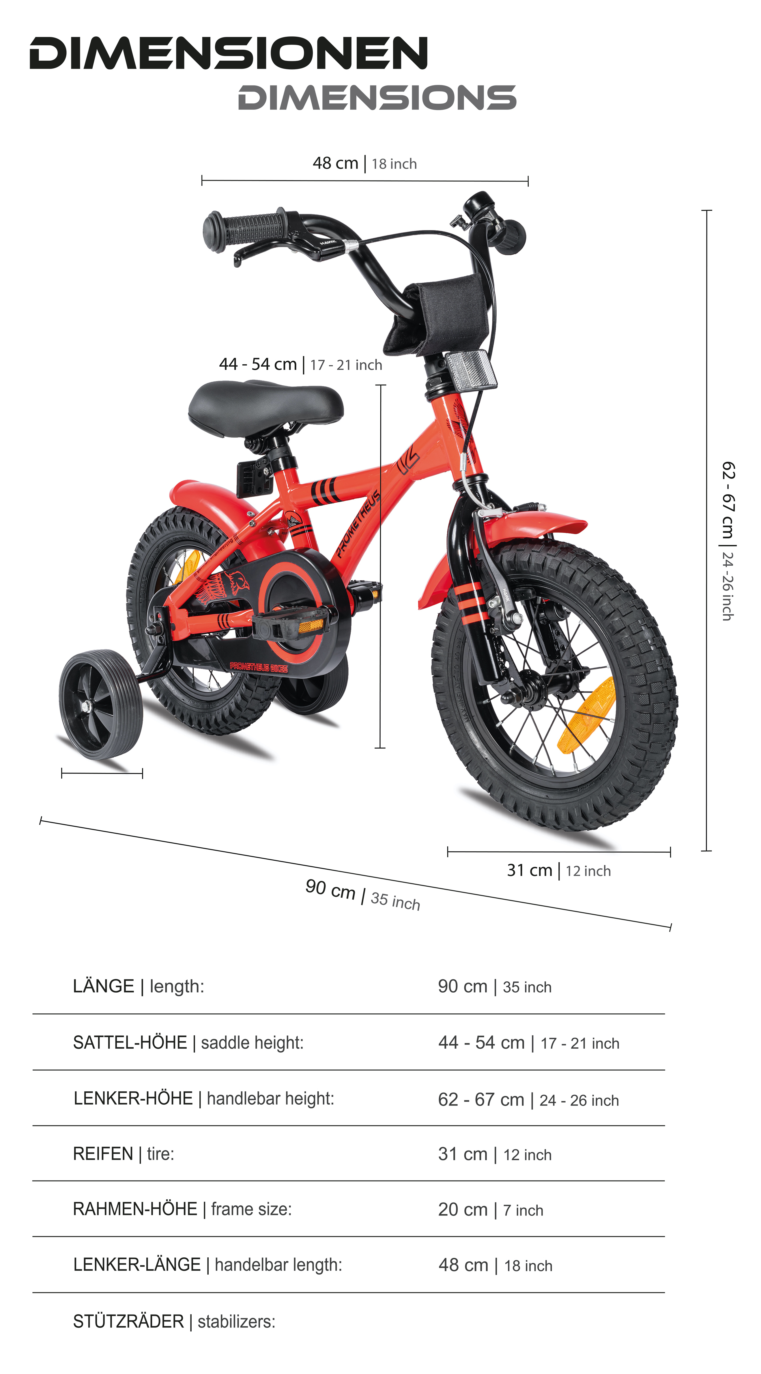 Roue Vélo Enfant 12 Pouces Roulettes Stabilisatrices Pour Vélo