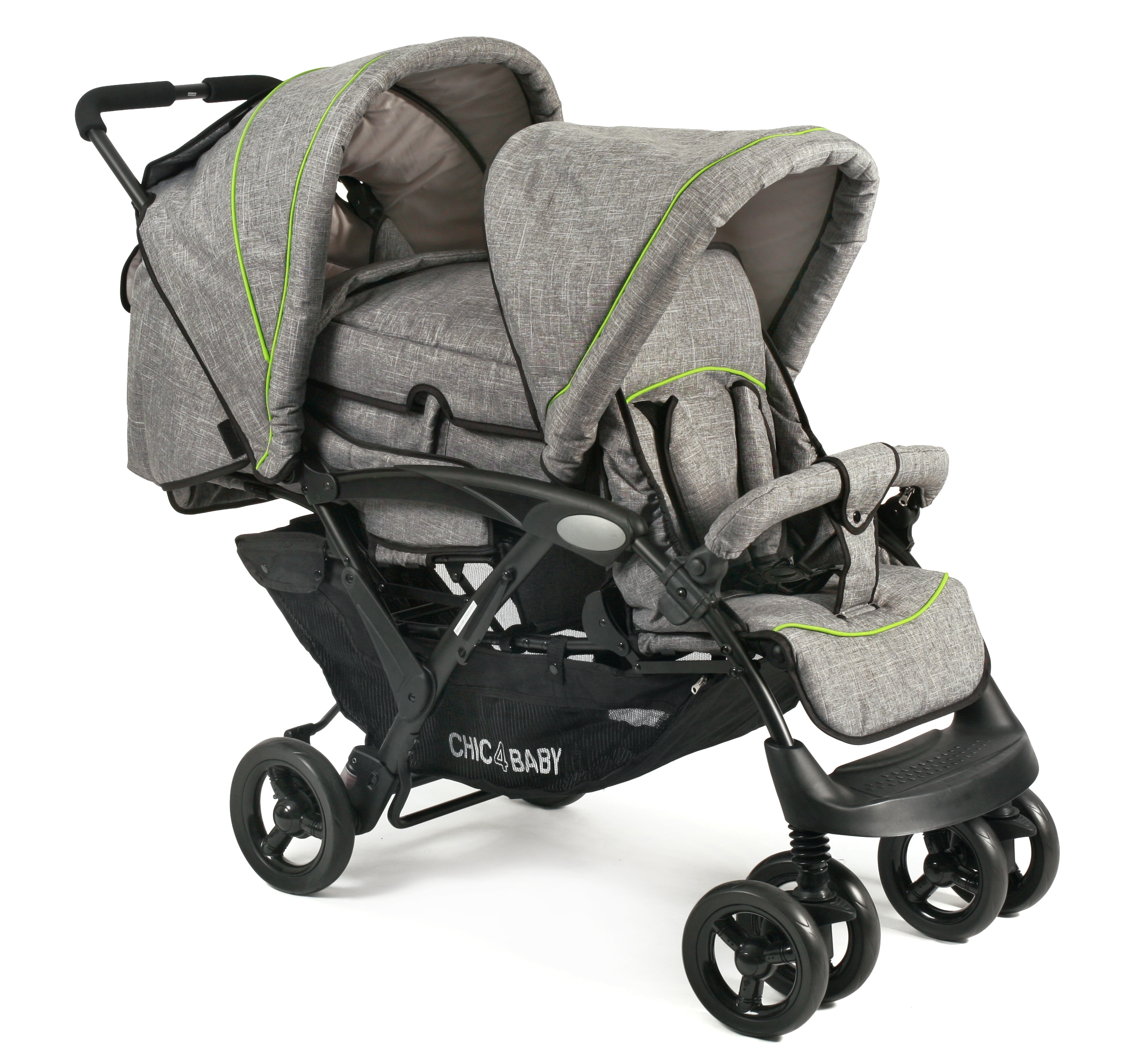 CHIC 4 BABY Carro gemelar DUO Jeans grey Haz tu pedido online