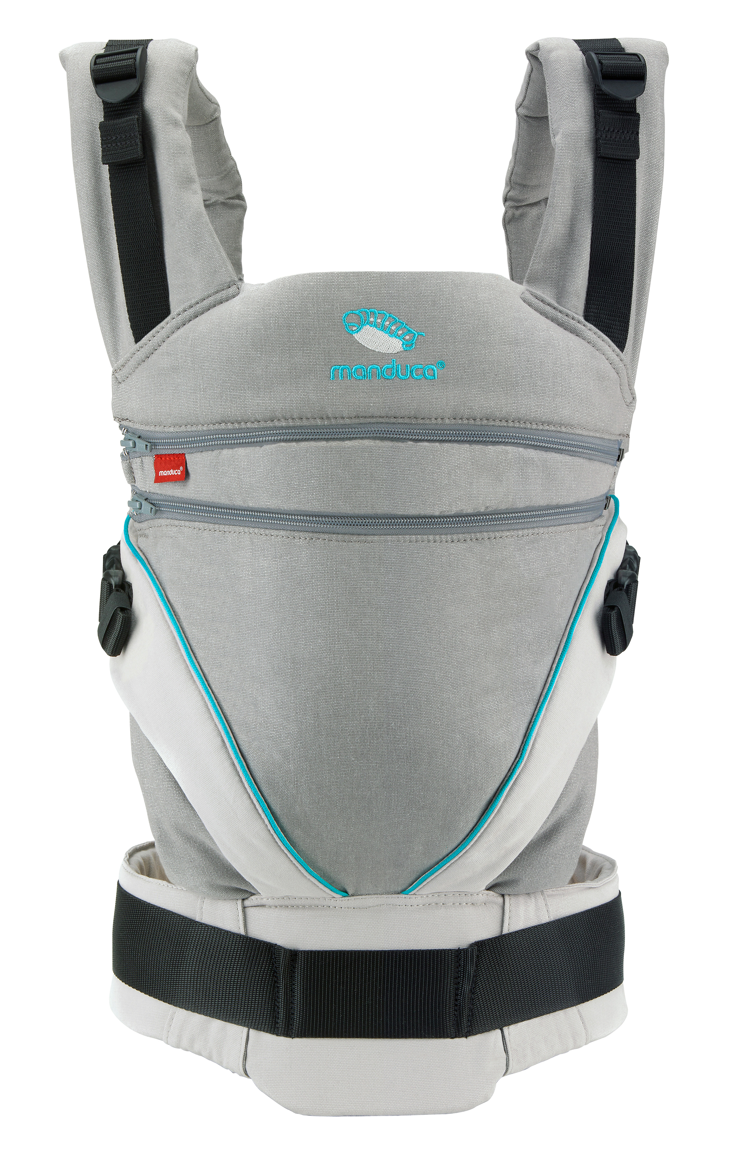 Manduca Porte bebe dorsal ventral XT Cotton gris bleu ocean Commander en ligne babymarkt