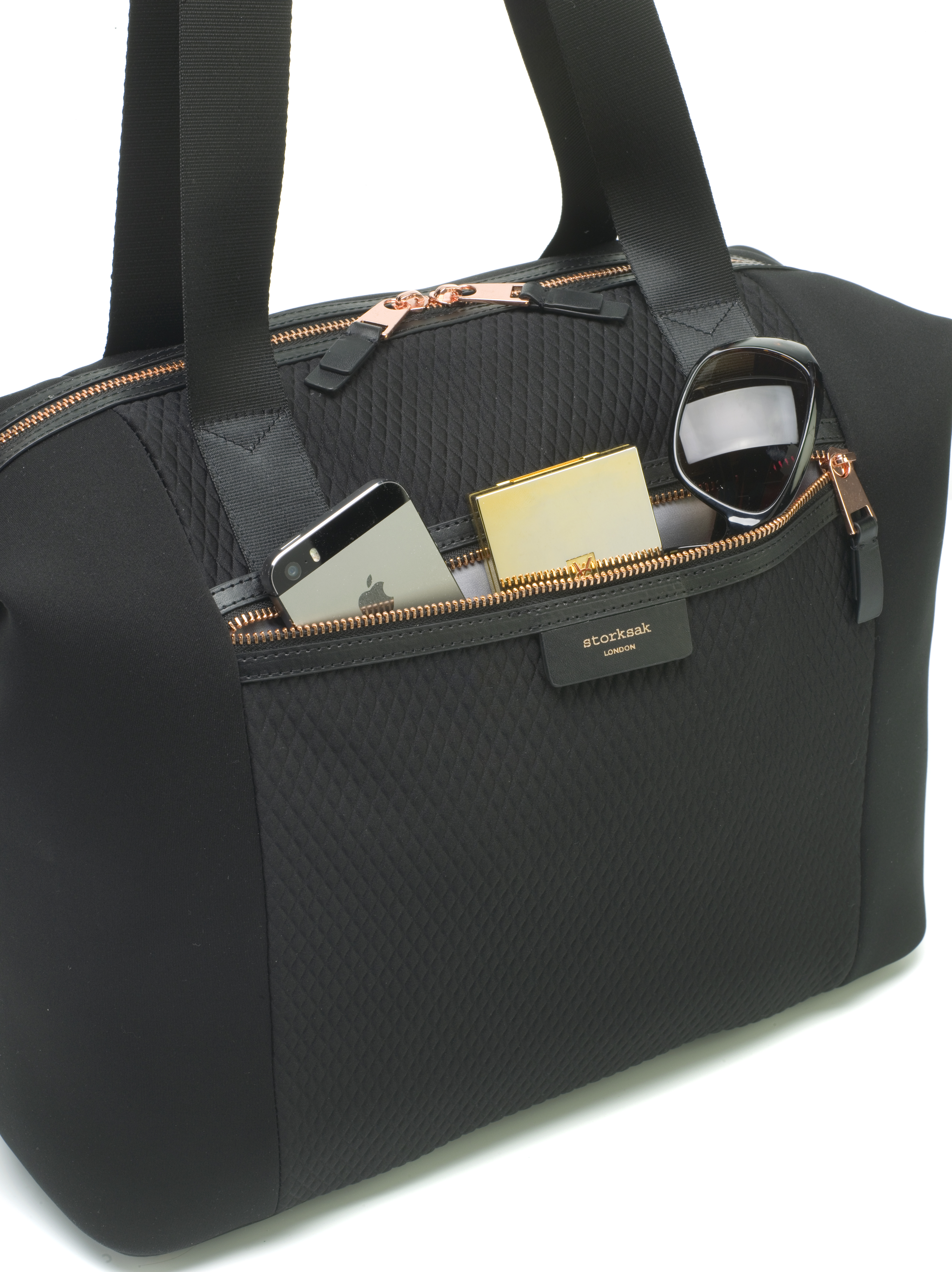 Storksak Sac a langer Stevie Luxe Black Scuba noir Commander en ligne babymarkt