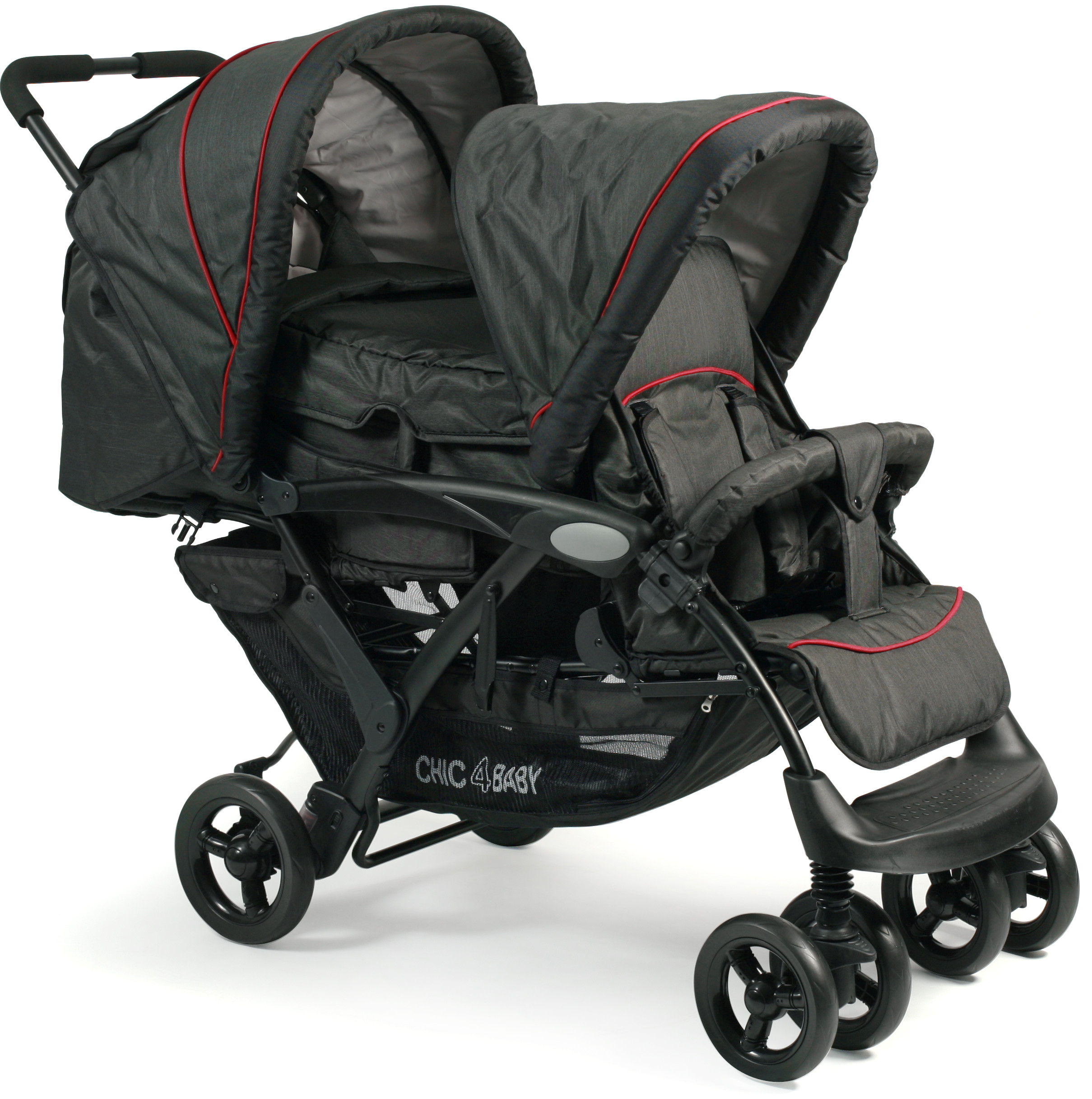 Poussette duo 4 roues 2025