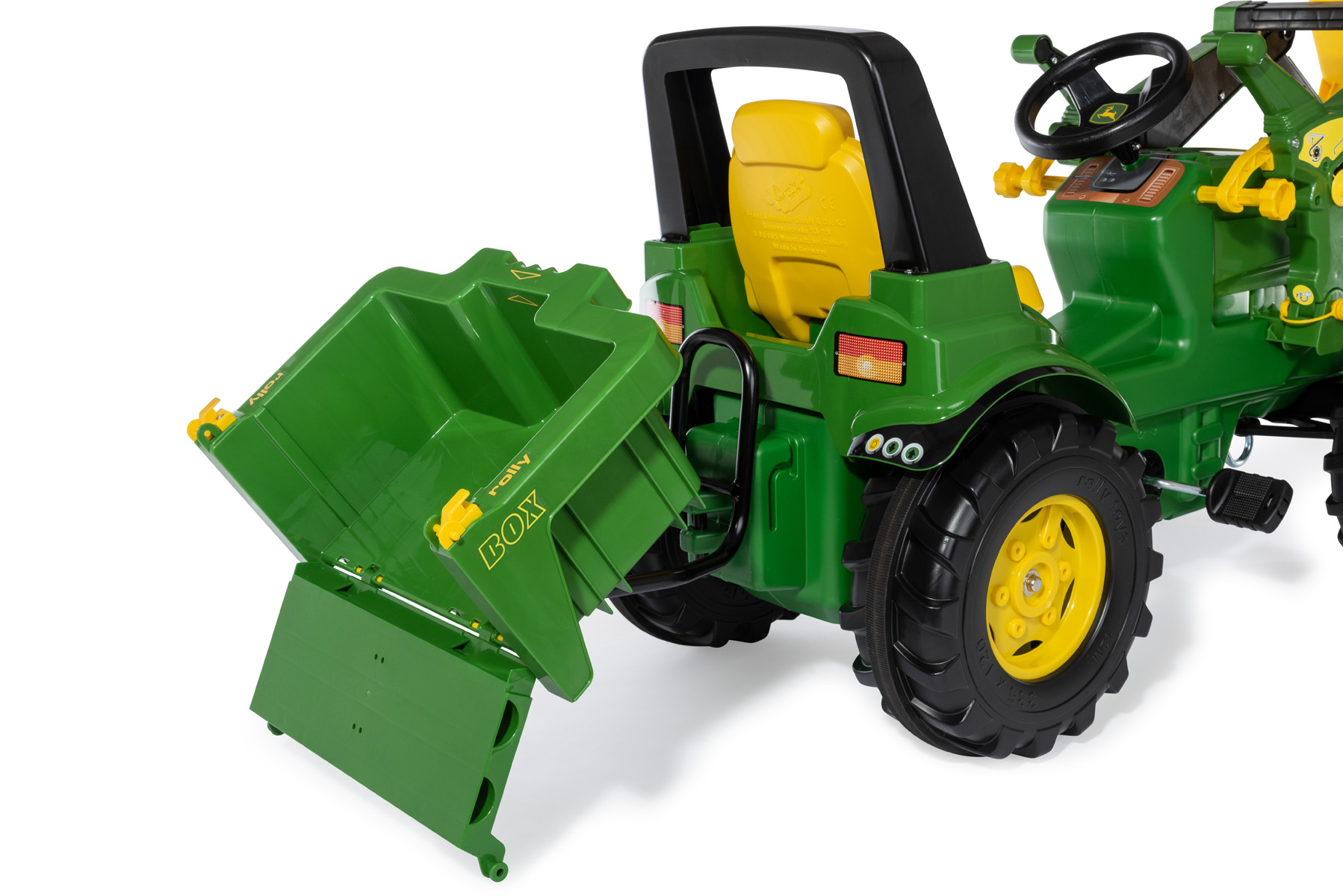 Rolly Toys rolly toys Benne pour tracteur a pedales enfant rollyBox John Deere 40 893 1 Commander en ligne babymarkt