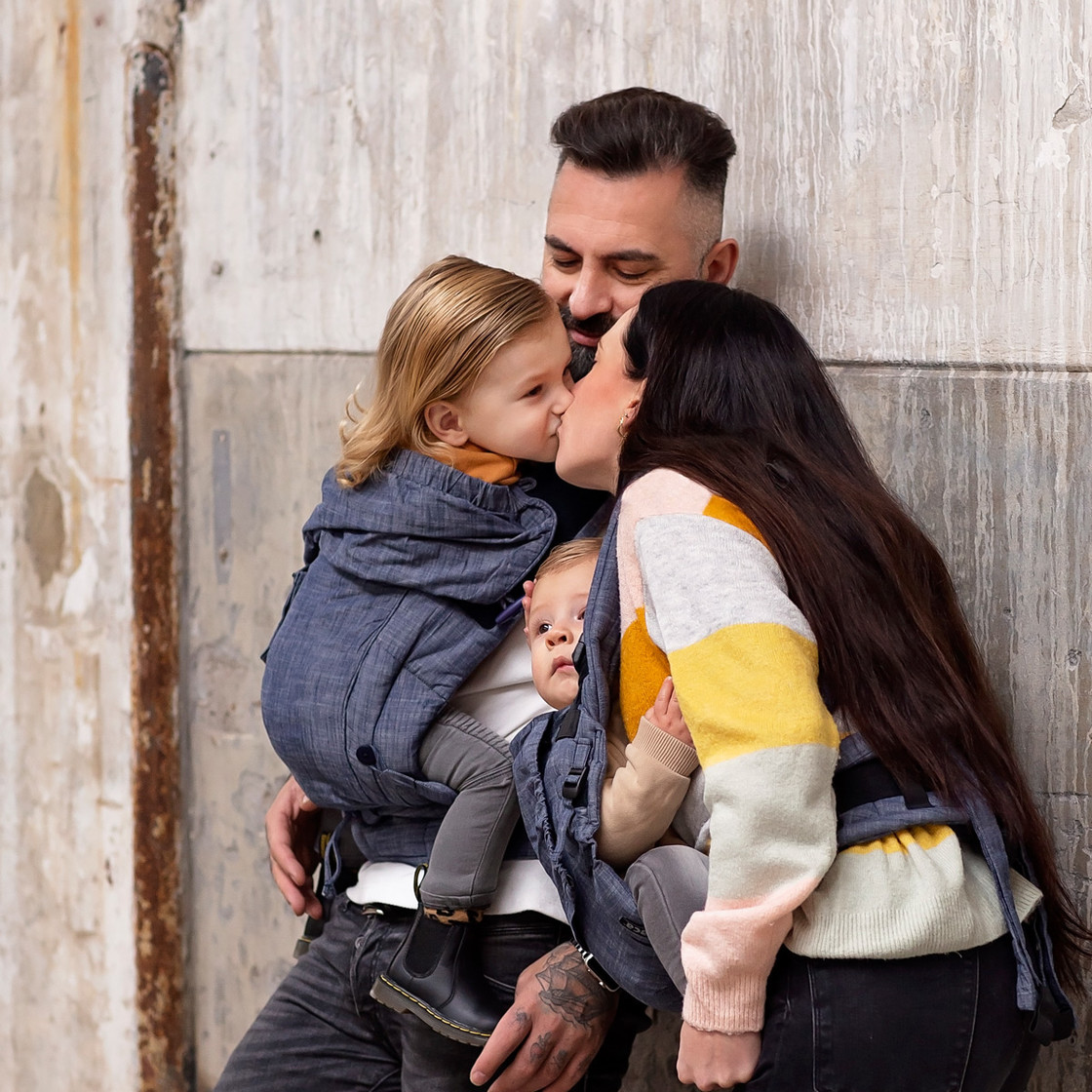 Hoppediz Porte bebe Bondolino Plus Popeline denim taille unique Commander en ligne babymarkt