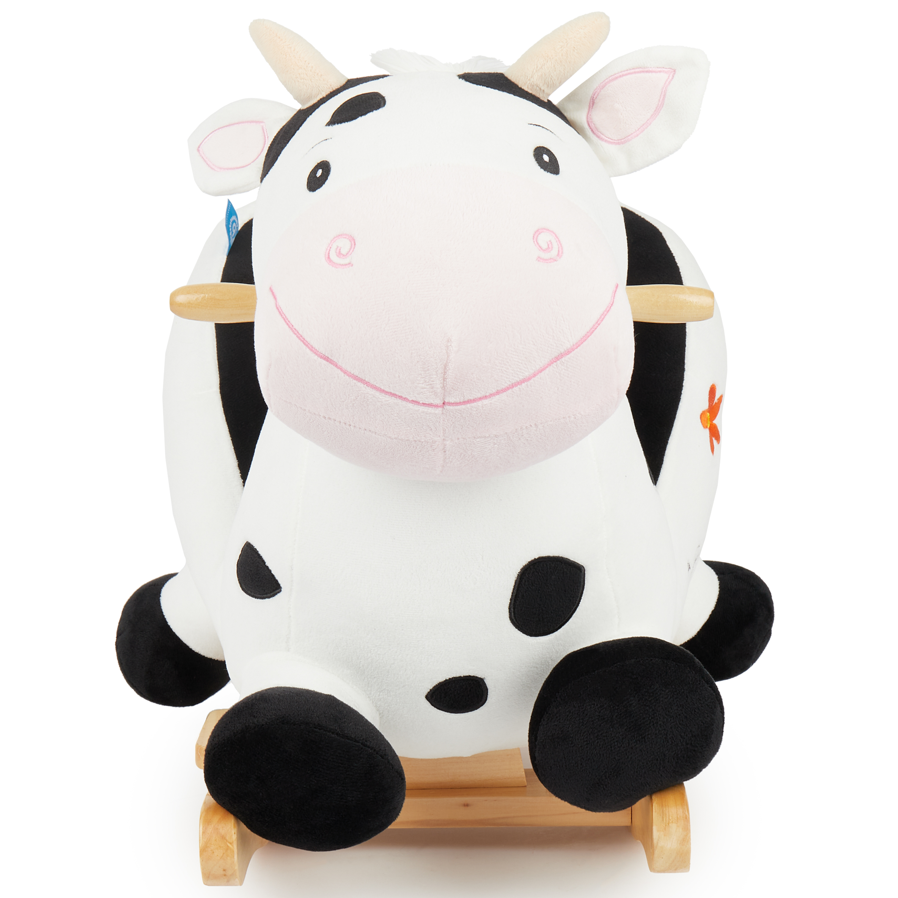 Vache à bascule en bois cheap