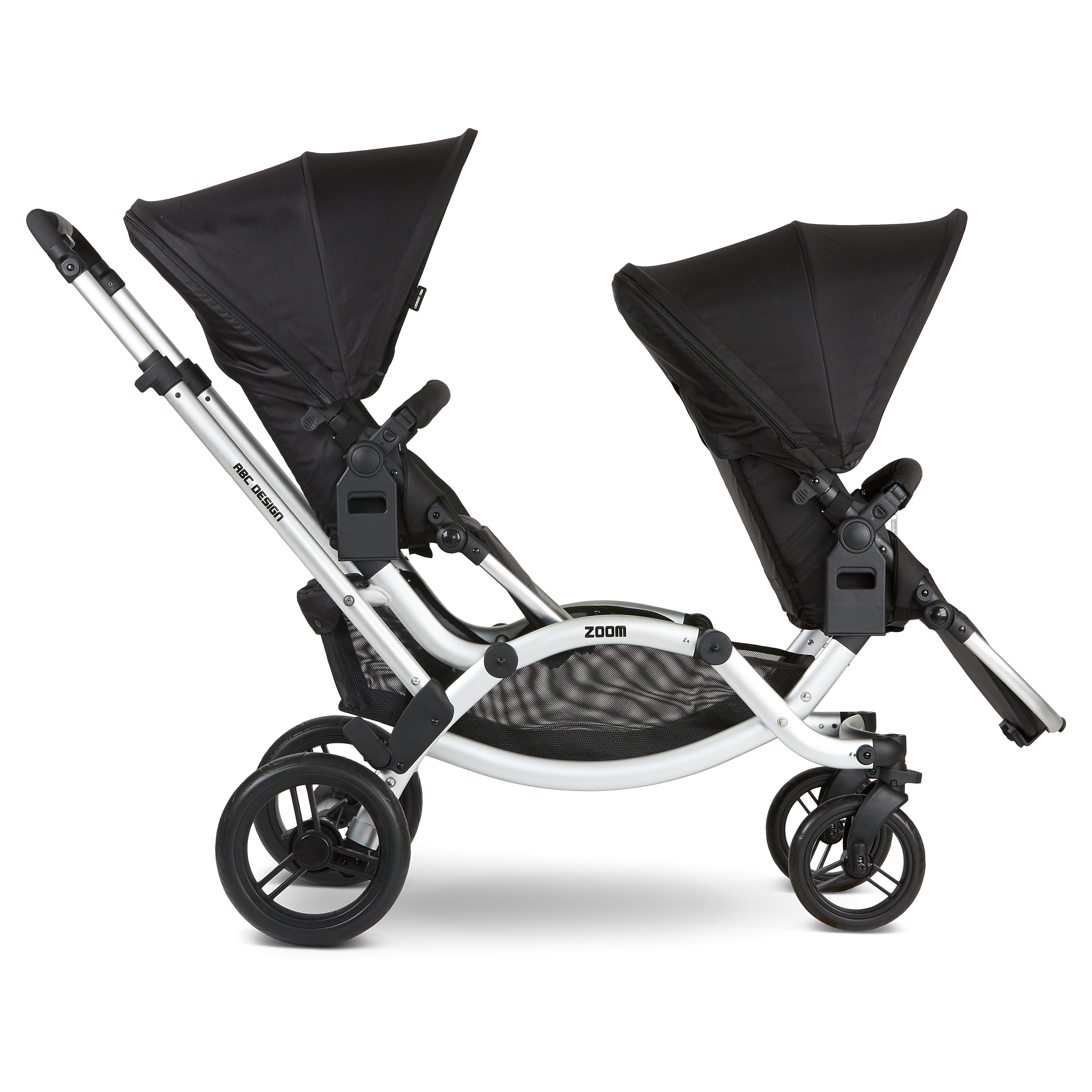 ABC Design Poussette double inline Zoom black 2 sieges sport 2019 Commander en ligne babymarkt
