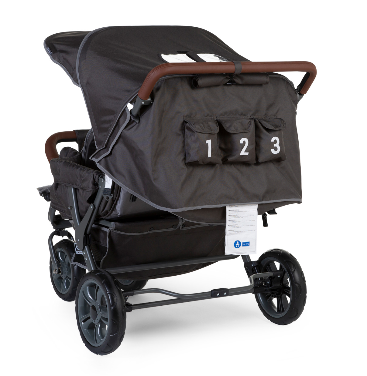 Poussette triple 3 roues hot sale