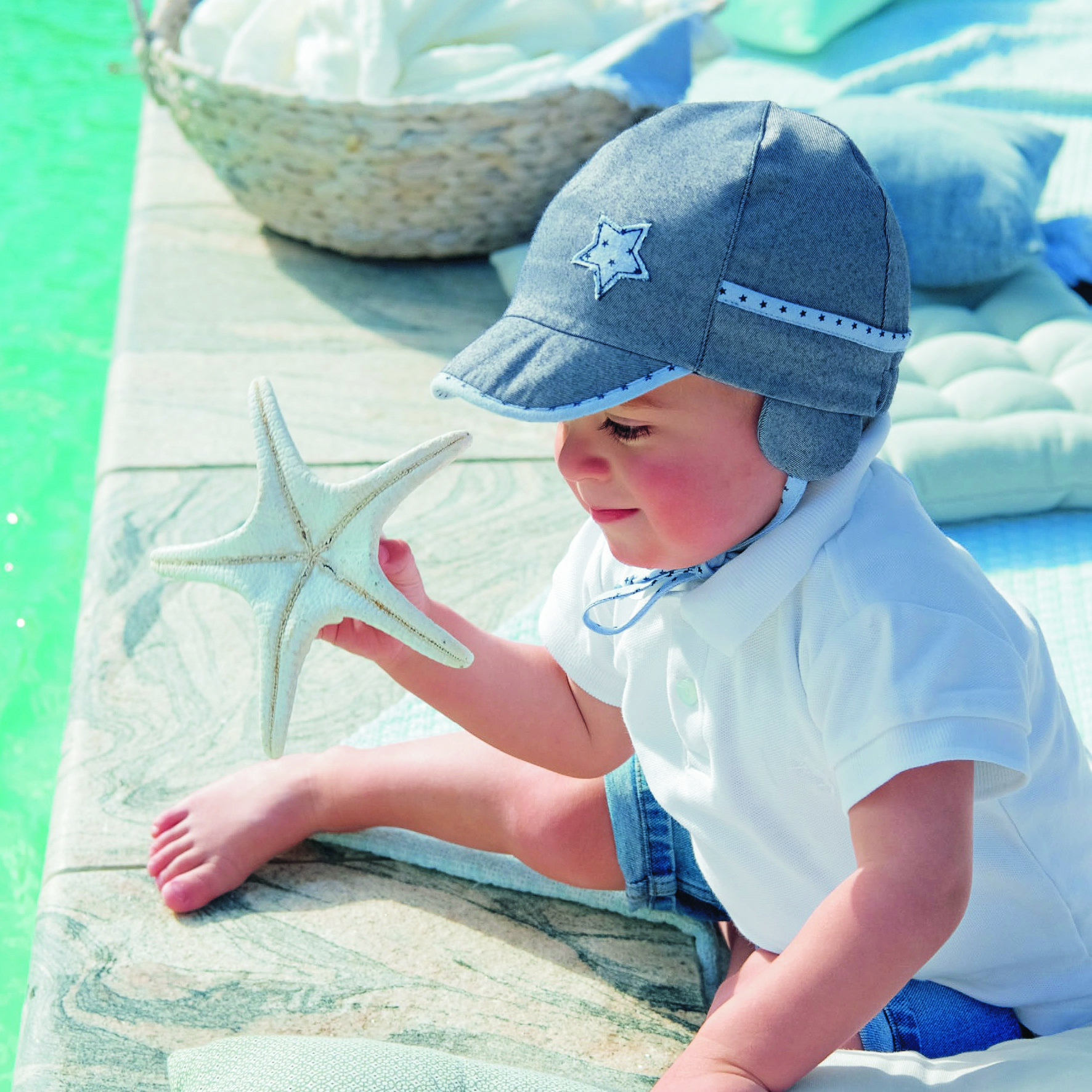 Bandana Neonato Mare Berretto Con Visiera Sterntaler Per Bebè