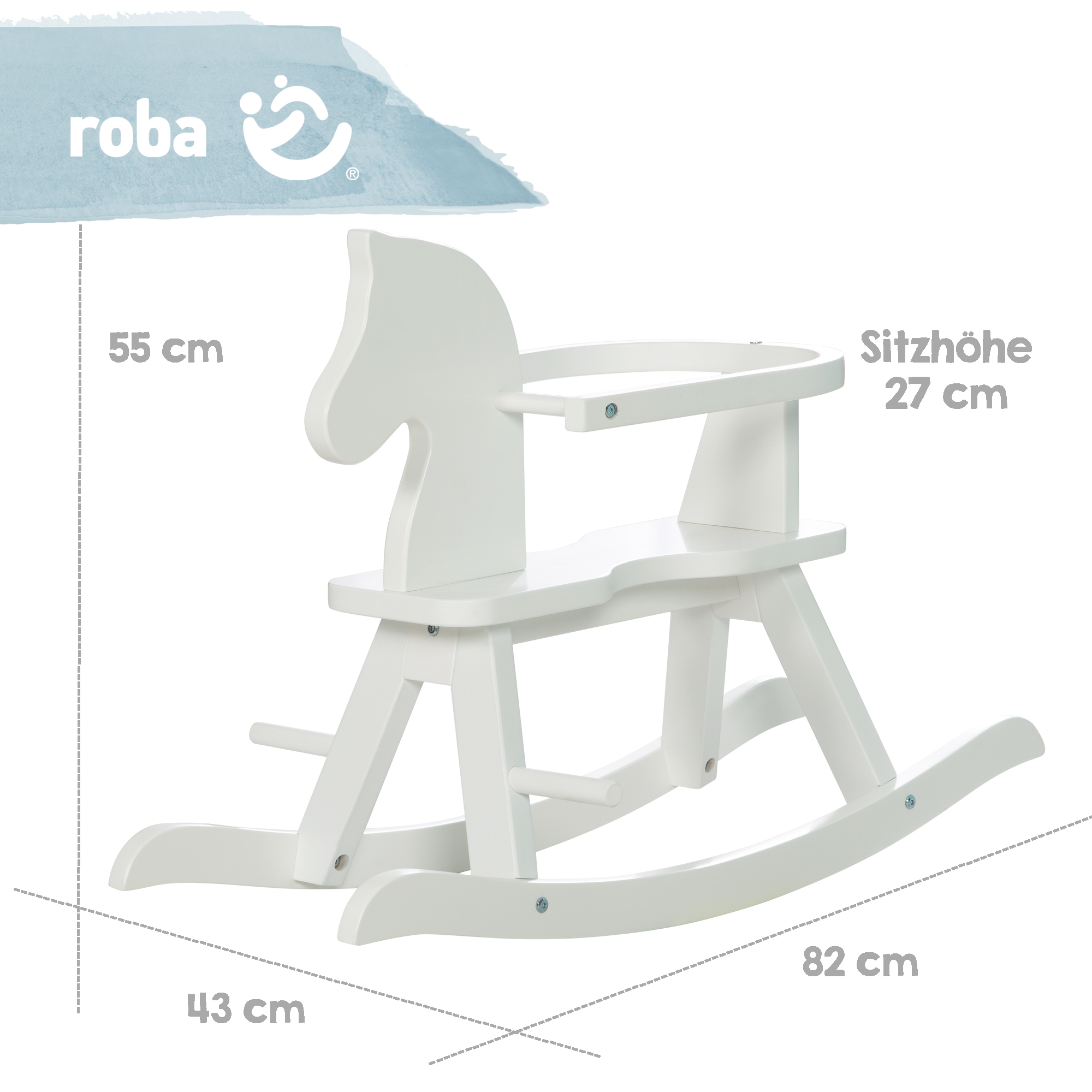 Roba Animal a bascule cheval bois Commander en ligne babymarkt