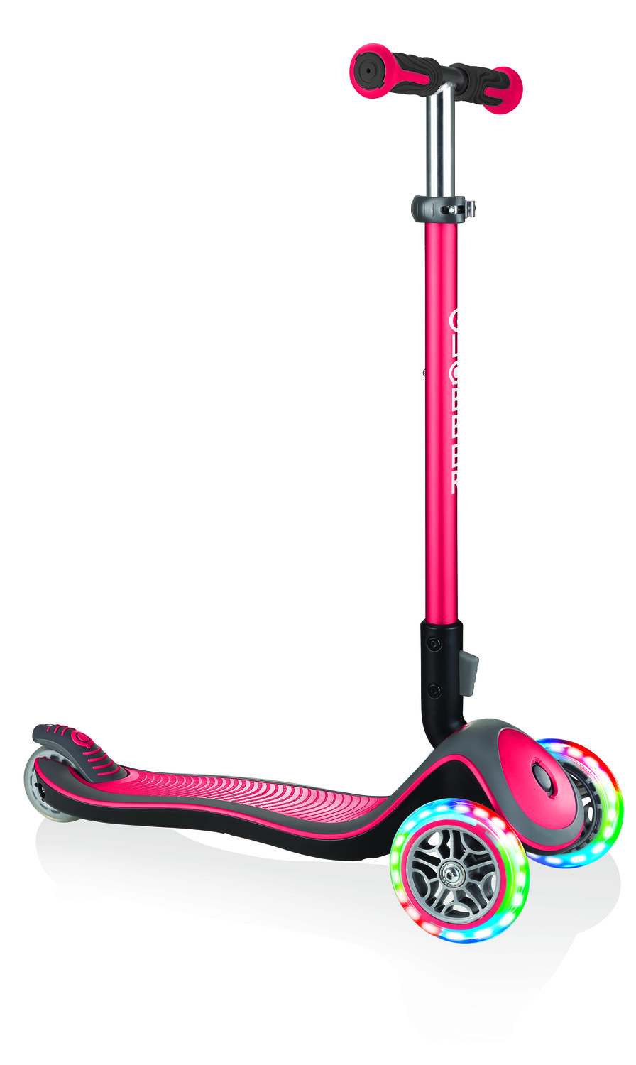 GLOBBER Trottinette enfant 3 roues pliable Elite Deluxe Lights rouge Commander en ligne babymarkt