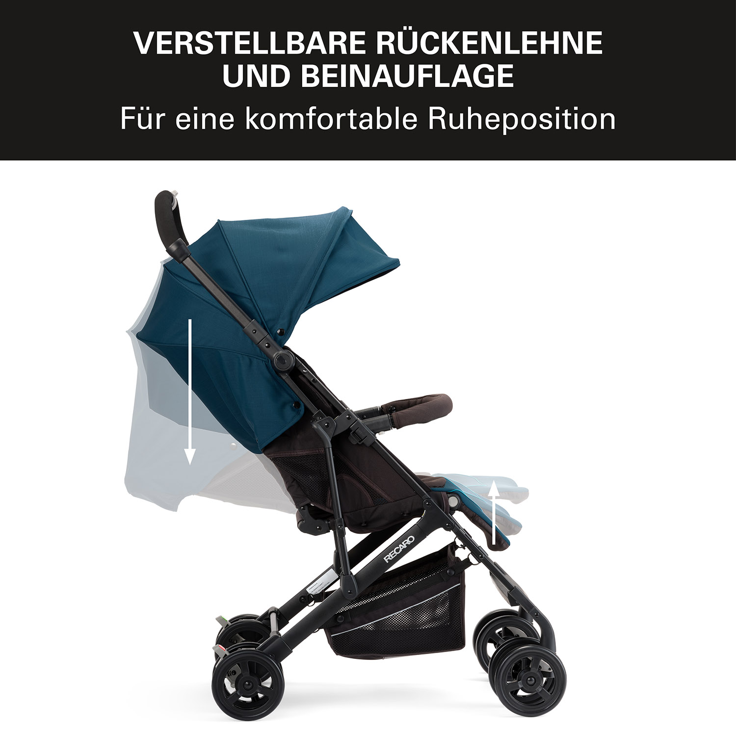 Recaro Poussette compacte Easylife Elite 2 Prime Silent Grey Commander en ligne babymarkt