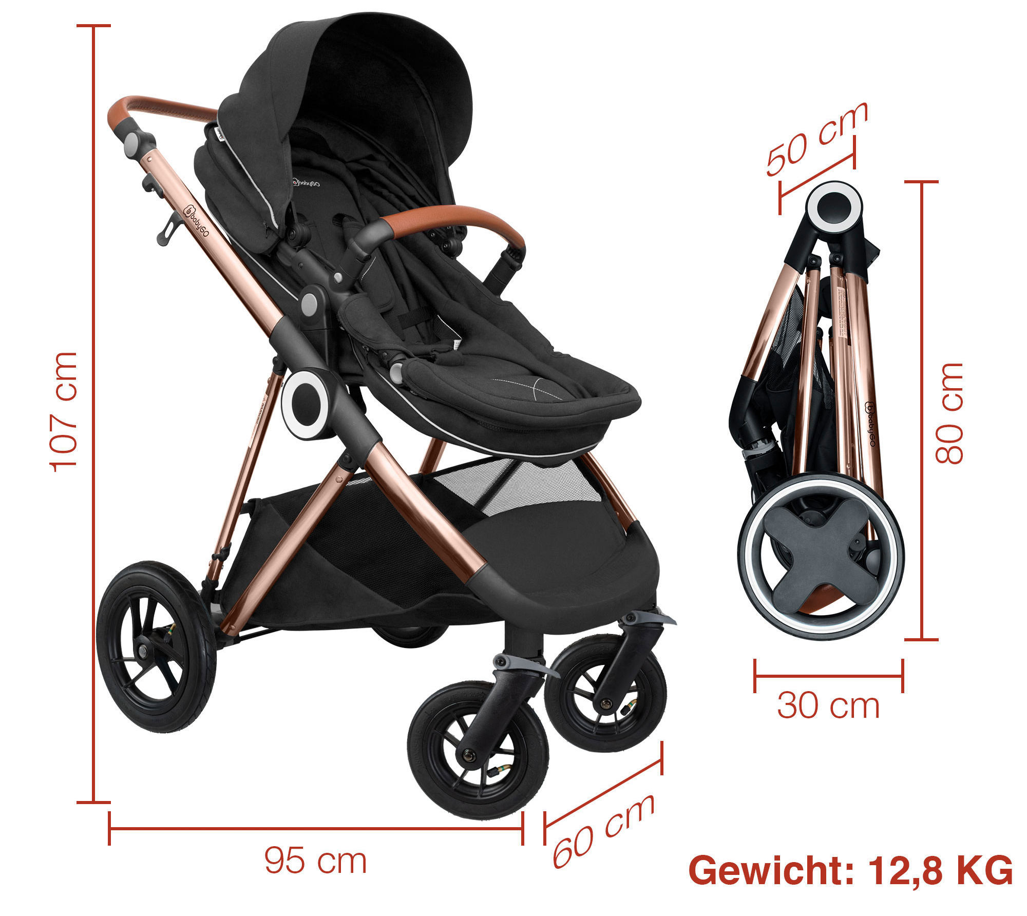 Poussette baby go sales