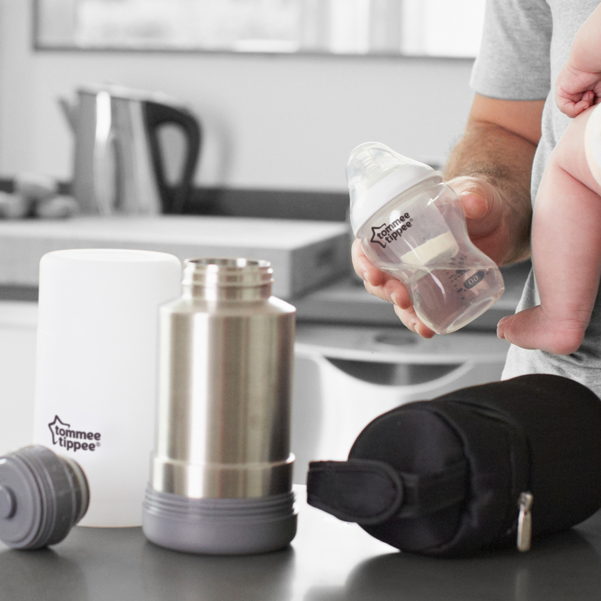 Scaldabiberon Da Viaggio Tommee Tippee - Borraccia Termica In Acciaio Per Riscaldare Latte E Pappe - Foto 6