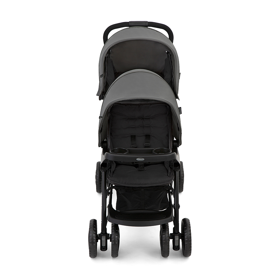 Graco Poussette double inline Stadium Duo Titanium Commander en ligne babymarkt