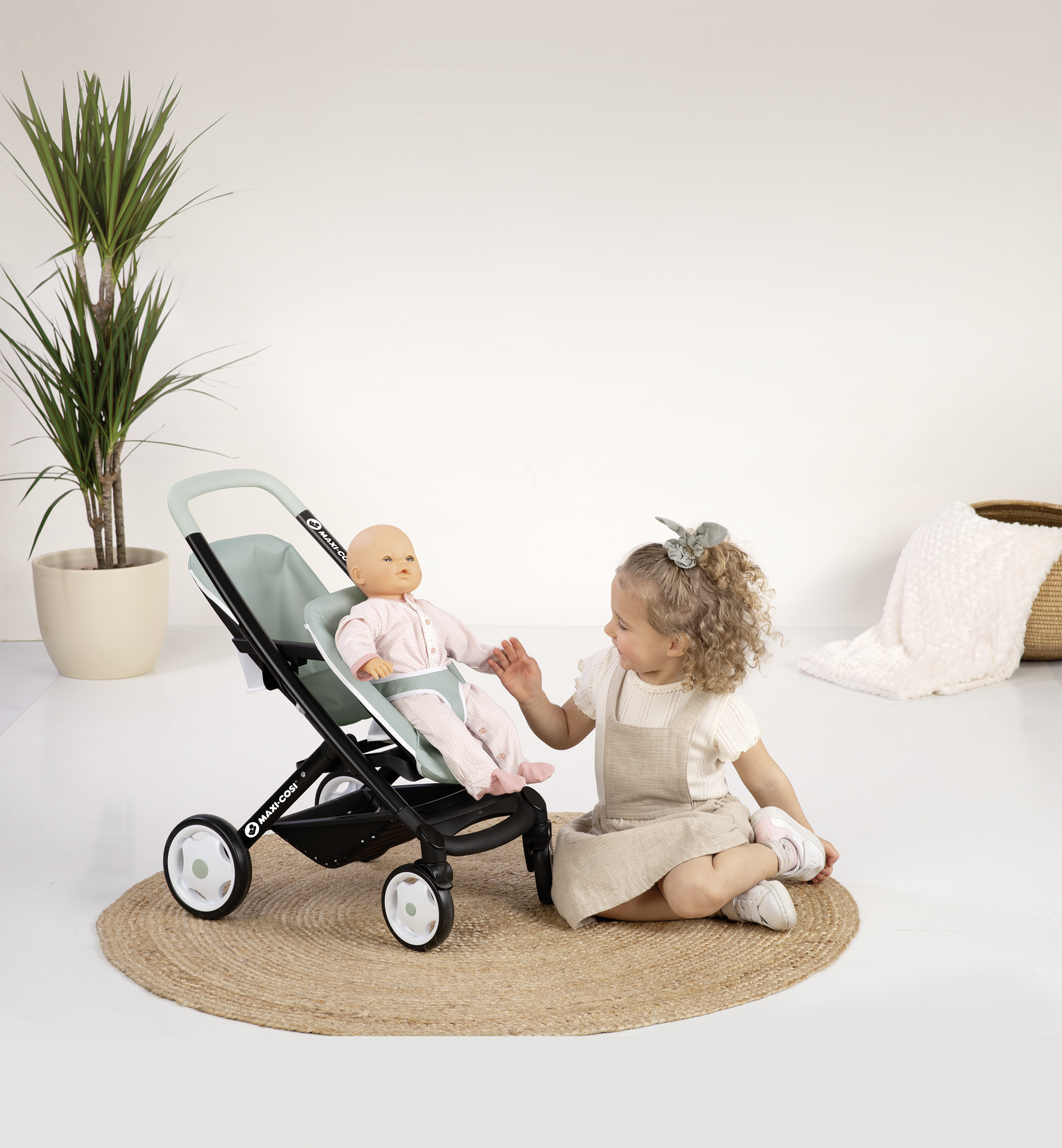 Smoby Poussette poupon jumeaux Maxi Cosi sauge Commander en ligne babymarkt