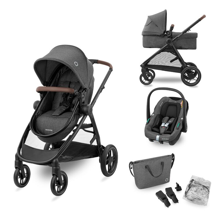Maxi Cosi Poussette trio combinee 3en1 Zelia S Dark Grey Commander en ligne babymarkt