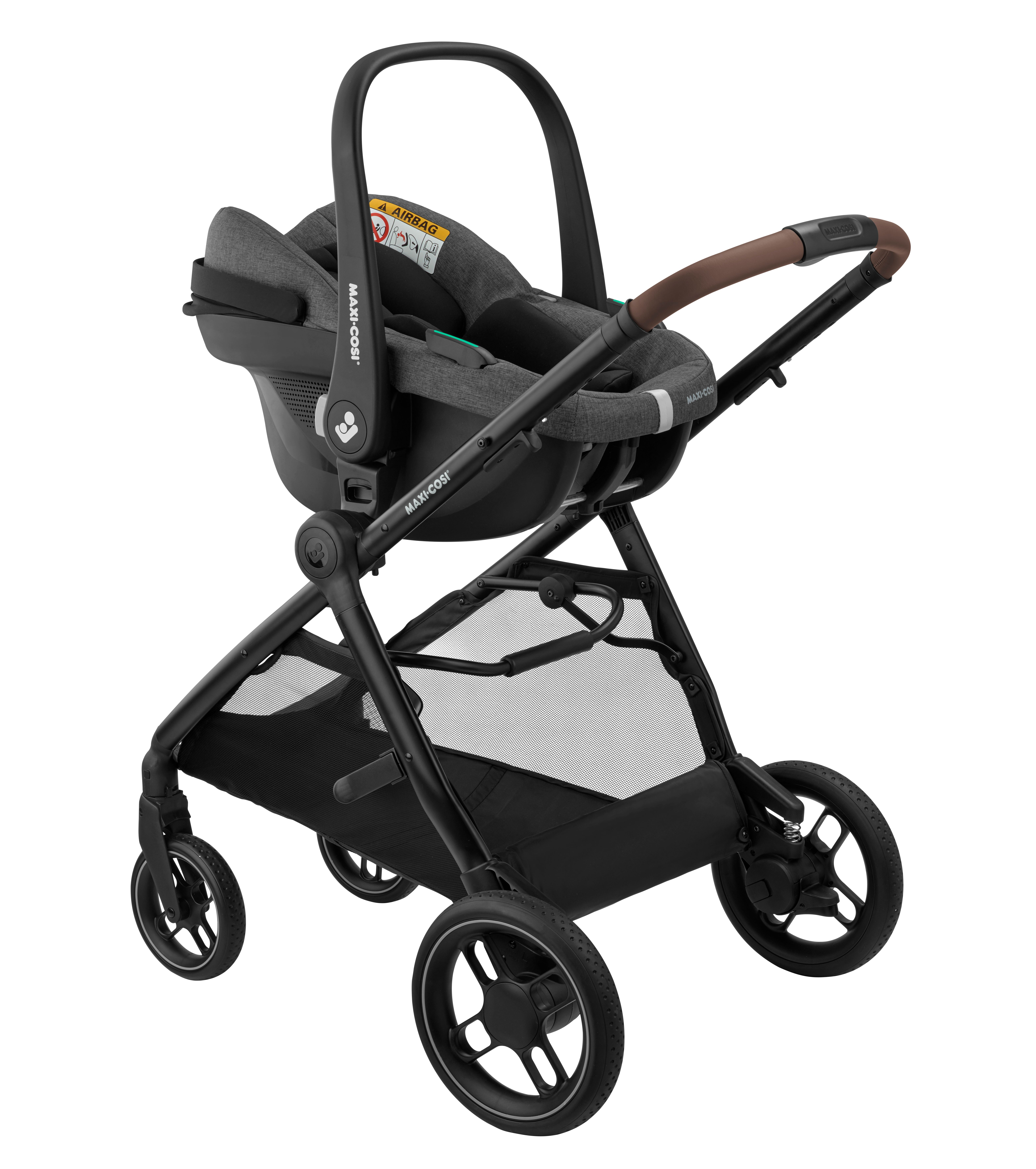 Maxi Cosi Poussette trio combinee 3en1 Zelia S Dark Grey Commander en ligne babymarkt