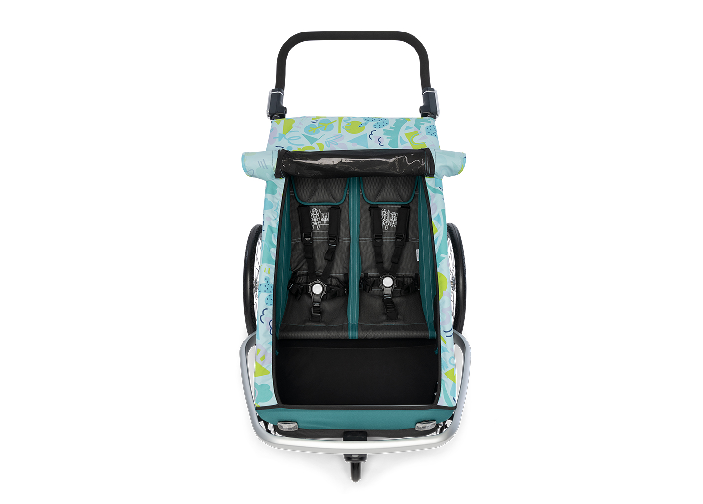 Croozer Fietskar Kid Vaaya 2 Colourful Journey incl. zonbescherming Online bestellen