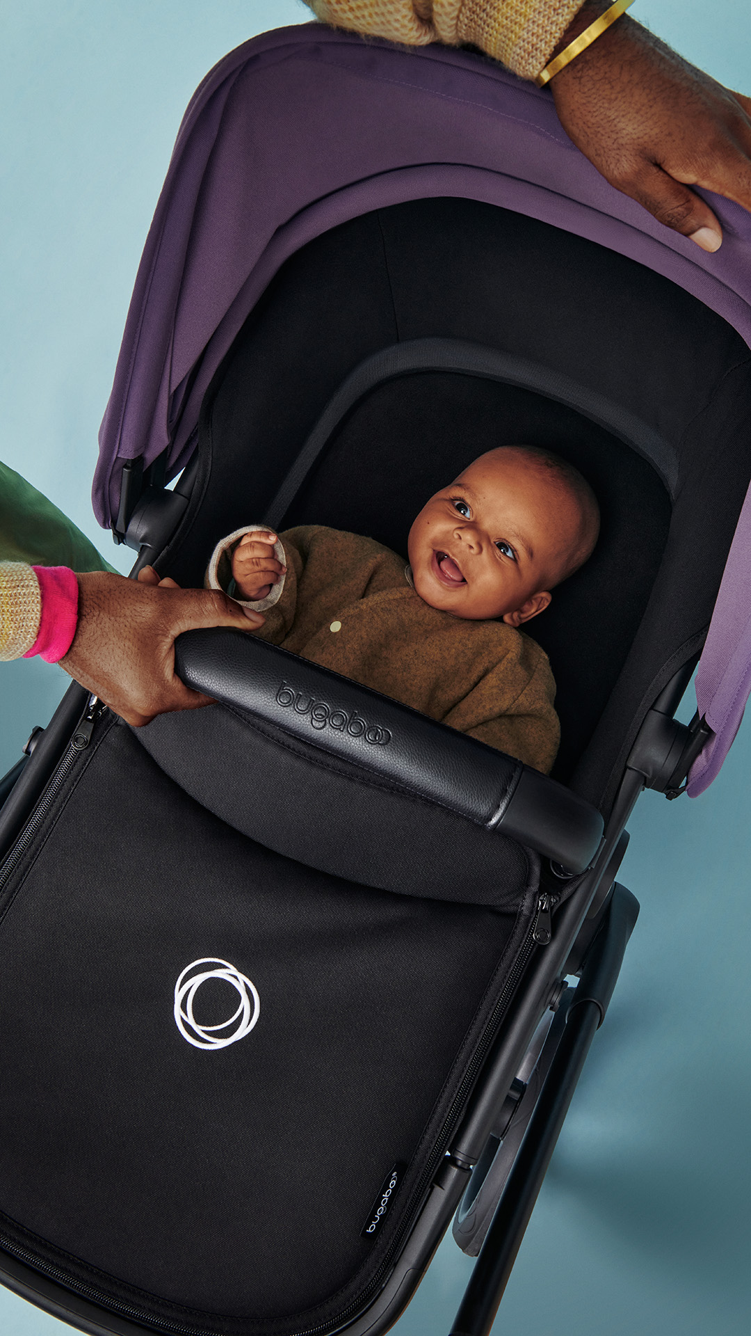 Bugaboo Poussette trio combinee 3en1 Fox 5 kit naissance Graphite Midnight Black Commander en ligne babymarkt