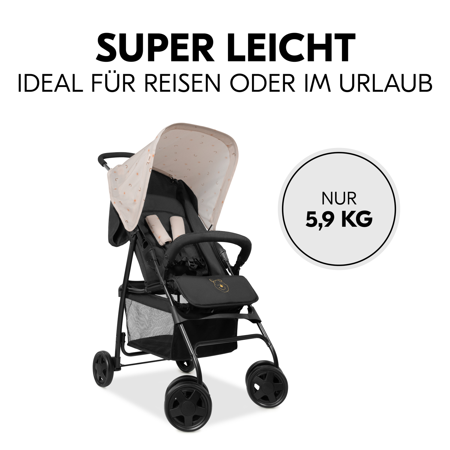 Hauck Poussette Sport Winnie l ourson Rainbow Beige Commander en ligne babymarkt