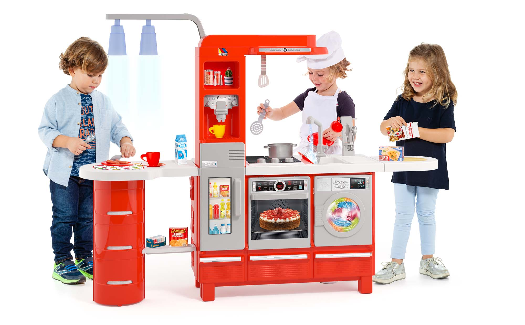 Molto Cocina de juguete con luz sonido y agua 28 piezas Haz tu pedido online