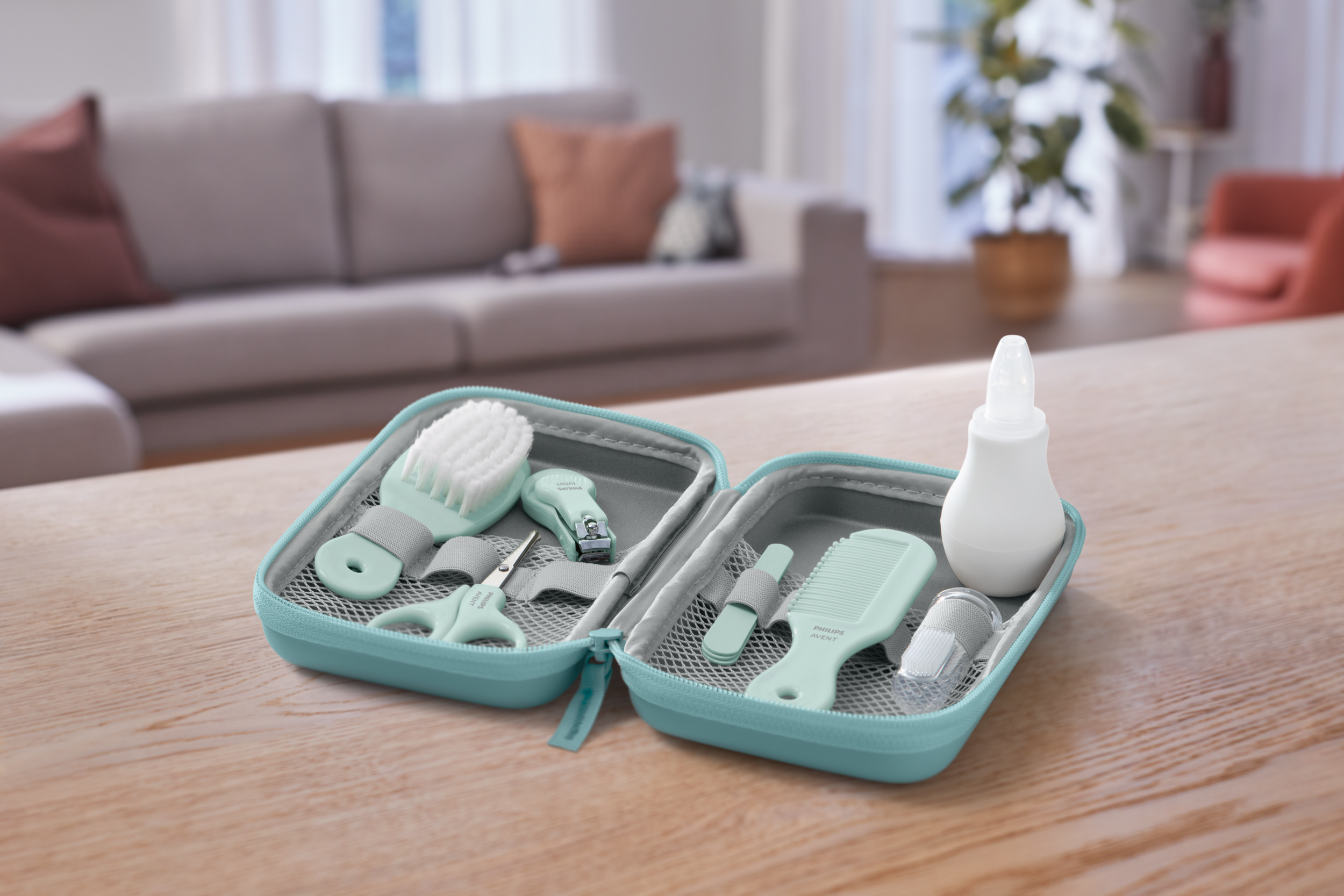 Avent Philips Kit toilette bébé trousse brosse SCH401/00 0 mois+ pétrole - Commander en ligne | babymarkt
