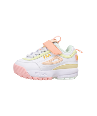 White and pink filas cheap