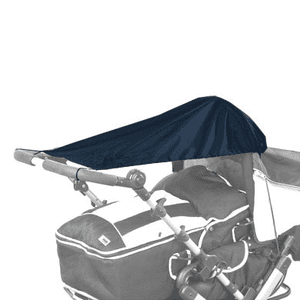 Auvent pour poussette UV bleu marine