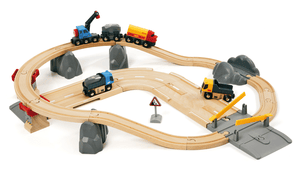 WORLD Circuit de train de base transport de roches bois 33210