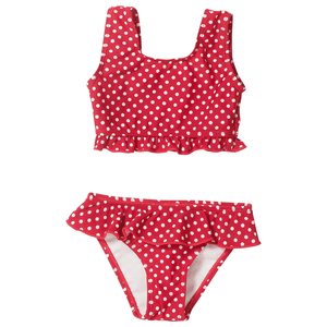 Girls UV-Schutz Bikini Punkte rot