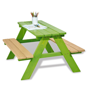 Kinder Picknicktafel Nicki voor 4 groen