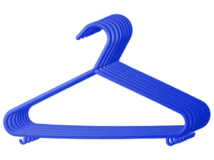 Appendini in plastica 8 pezzi blu