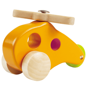 Hape Figurine hélicoptère mini bois 1 pièce E0051