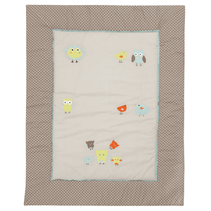 Krabbeldecke Birds beige 100 x 135 cm