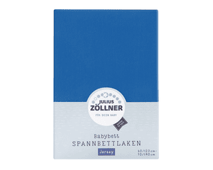 ZÖLLNER Sábana ajustable de punto liso azul