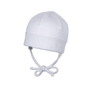 Bonnet enfant lacet, blanc