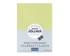 ZÖLLNER Lenzuolo in Jersey con Angoli Elastici per Cullino, verde