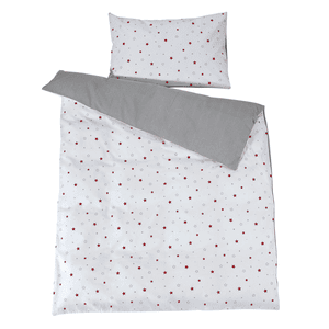 ropa de cama reversible 2 piezas 100 x 135 cm starlet rojo