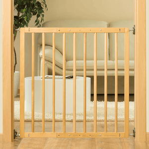 Barrière de sécurité enfant escaliers/porte Basic Simple-Lock, naturel