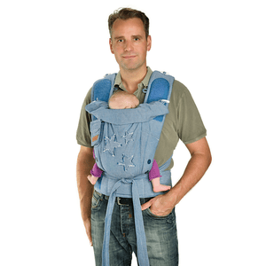 Draagzak Bondolino Popelin Denim-Style met sterren