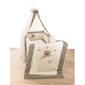 Parure de lit enfant Little Bear beige 100x135 cm 3 pièces