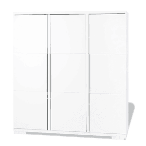 Armoire enfant 3 portes Polar mat blanc