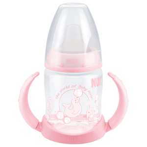 First Choice Trainingsfles van PP en Soft-drinktuit 150ml roze