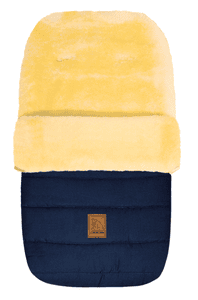 Chancelière pour poussette agneau ourson polaire, bleu marine