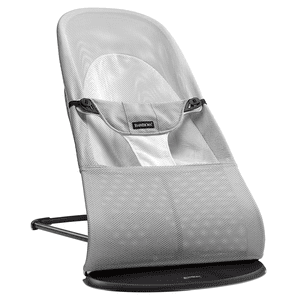 Babywippe Balance Soft Mesh Silber Weiß