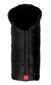 Fußsack Iglu Thermo Fleece schwarz