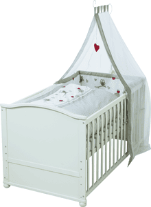 Combi Kinderbedset wit Adam & Uil